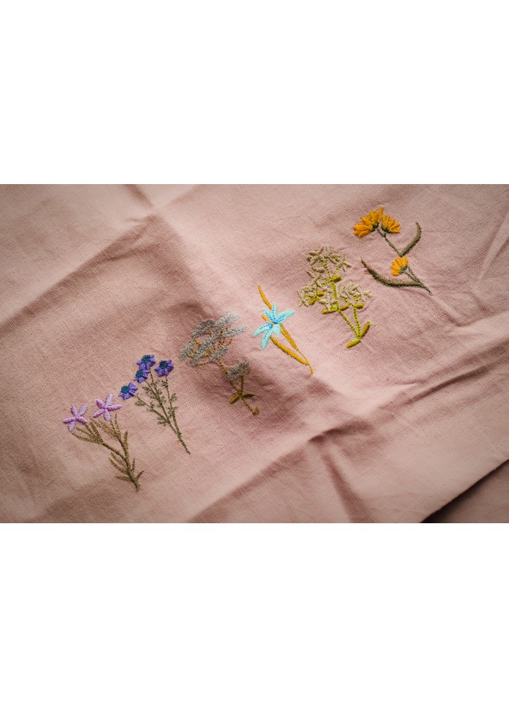 Льняное полотенце "Полевые цветы"