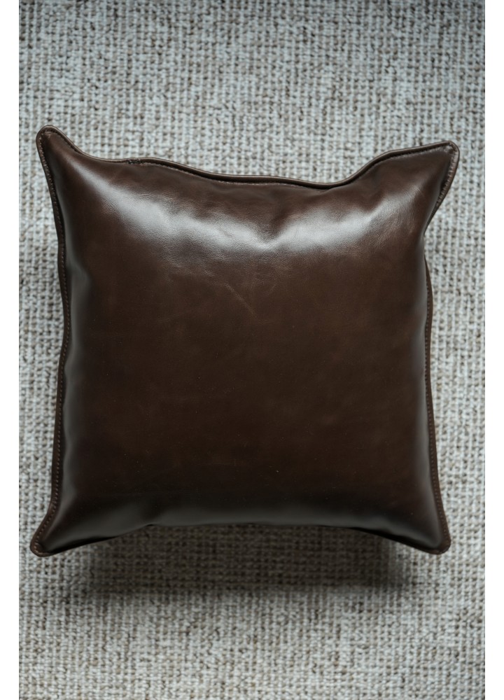 Кожаная подушка, подушка из натуральной кожи с вашим логотипом