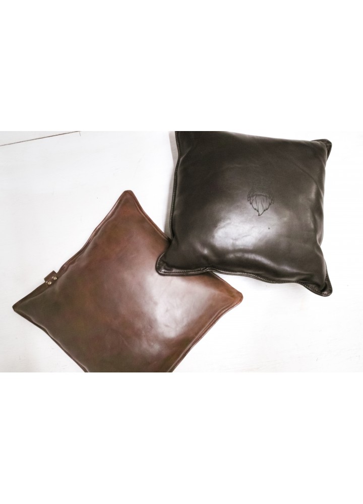 Кожаная подушка, подушка из натуральной кожи с вашим логотипом